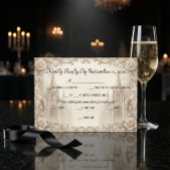 Cartons Réponse Elegant Cream Monochromatic Cathedral