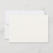 Cartons Réponse Élégant crème Mariage classique (Dos)
