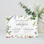 Cartons Réponse Élégant déjeuner de charité Fleur sauvage (Debout devant)