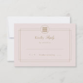 Cartons Réponse Élégant double bonheur rose moderne chinois asiati (Devant)