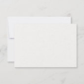 Cartons Réponse Elégant Dusty Greenery Mariage de feuillage (Dos)