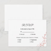 Cartons Réponse Élégant et Simple  (Devant / Derrière)