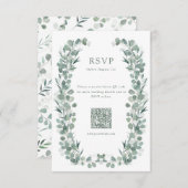 Cartons Réponse Élégant Eucalyptus (Devant / Derrière)