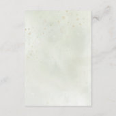 Cartons Réponse Elégant Eucalyptus Feuille Mariage or vert (Dos)