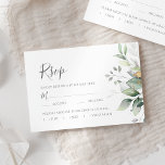 Cartons Réponse Elegant Eucalyptus Leaves Greenery Gold Wedding<br><div class="desc">Beautiful wedding response cards with meal options,  featuring watercolor eucalyptus and gold leaves. Perfect choice for spring and summer weddings.</div>