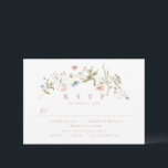 Cartons Réponse Elégant Fleur sauvage rose Dusty Rustic Boho Maria<br><div class="desc">Elégant design fleur sauvage d'aquarelle délicate. Palettes pastel de jaune tendre, blanc cassé, beige, rose poussiéreux, rose vif, bordeaux, verdure botanique, sobre et romantique. Grande carte de mariage floral RSVP pour mariage moderne rustique, mariage de jardin de campagne, et mariage boho au printemps et en été. Voir toutes les pièces...</div>