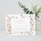 Cartons Réponse Élégant Fleur sauvage séché Abondance Mariage Pamp (Debout devant)