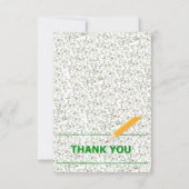 Cartons Réponse Élégant floral vert (Devant)