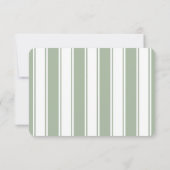 Cartons Réponse Elegant Green Calligraphy (Dos)