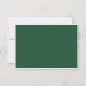 Cartons Réponse Elegant Green Old Money Wedding (Dos)