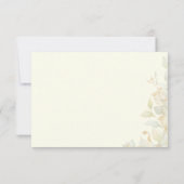 Cartons Réponse Elegant Ivory Nature Inspired Response Card (Dos)