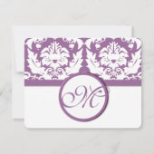 Cartons Réponse Élégant jaune violet (Dos)