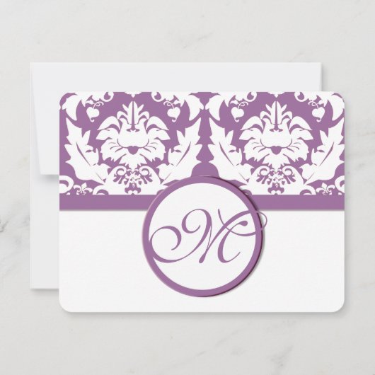 Cartons Réponse Élégant jaune violet (Dos)