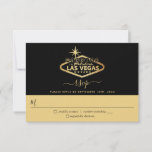 Cartons Réponse Elégant Las Vegas Destination Mariage<br><div class="desc">Célébrez dans le style avec ces cartes RSVP mariage modernes et très tendance. Ce design est facile à personnaliser avec votre libellé d'événement spécial et vos invités seront ravis quand ils recevront ces fabuleuses réponses cartes.</div>