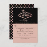 Cartons Réponse Elégant Las Vegas Destination Mariage<br><div class="desc">Célébrez dans le style avec ces cartes RSVP mariage modernes et très tendance. Ce design est facile à personnaliser avec votre libellé d'événement spécial et vos invités seront ravis quand ils recevront ces fabuleuses réponses cartes.</div>