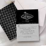 Cartons Réponse Elégant Las Vegas Destination Mariage<br><div class="desc">Célébrez dans le style avec ces cartes RSVP mariage modernes et très tendance. Ce design est facile à personnaliser avec votre libellé d'événement spécial et vos invités seront ravis quand ils recevront ces fabuleuses réponses cartes. Les éléments mariages correspondants se trouvent dans la collection.</div>