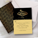 Cartons Réponse Elégant Las Vegas Destination Mariage<br><div class="desc">Célébrez dans le style avec ces cartes RSVP mariage modernes et très tendance. Ce design est facile à personnaliser avec votre libellé d'événement spécial et vos invités seront ravis quand ils recevront ces fabuleuses réponses cartes.</div>