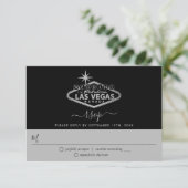Cartons Réponse Elégant Las Vegas Destination Mariage (Debout devant)