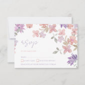 Cartons Réponse Élégant Lavender rose Whimsical Fleur sauvage Mari (Devant)