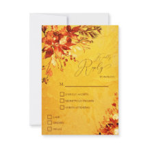 Élégant Mariage à l'aquarelle rouge et or Poinsett