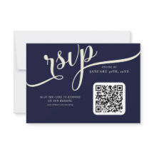 Elégant Mariage bleu marine et crème Tulip