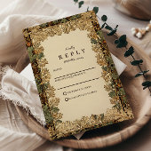 Cartons Réponse Élégant Mariage botanique