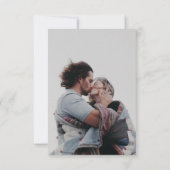 Cartons Réponse Élégant Mariage de code QR (Dos)