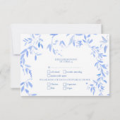 Cartons Réponse Élégant Mariage de la flore française (Dos)