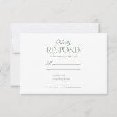 Cartons Réponse Elégant Mariage floral Rococo (Devant)