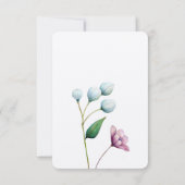 Cartons Réponse Élégant Mariage Floral Soft Botanical Romance (Dos)