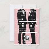 Cartons Réponse Elégant Mariage gay moderne (Dos)