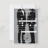 Cartons Réponse Elégant Mariage gay moderne (Dos)