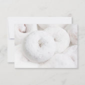 Cartons Réponse Elégant Mariage moderne Ethereal White Doughnut (Dos)