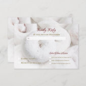 Cartons Réponse Elégant Mariage moderne Ethereal White Doughnut (Devant / Derrière)