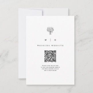 Cartons Réponse Élégant Mariage Moderne Minimaliste Nous Nous Mari