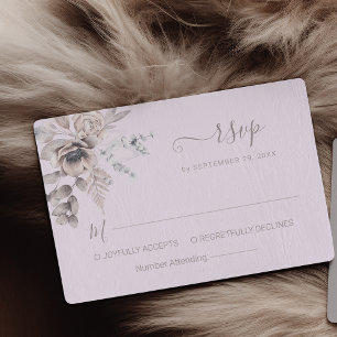 Cartons Réponse Élégant Mariage Pastel Spring Watercolor