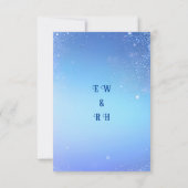 Cartons Réponse Élégant Mariage Sparkle (Dos)