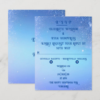 Cartons Réponse Élégant Mariage Sparkle
