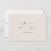 Cartons Réponse Élégant minimal Taupe moderne (Devant)