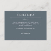 Cartons Réponse Élégant Moderne Éléments simples Mariage (Devant)