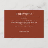 Cartons Réponse Élégant Moderne Éléments simples Mariage (Devant)