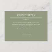 Cartons Réponse Élégant Moderne Éléments simples Mariage (Devant)
