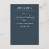 Cartons Réponse Élégant Moderne Éléments simples Mariage (Devant)