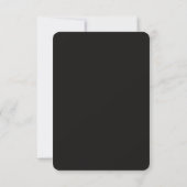Cartons Réponse Élégant moderne fumée Mariage noir (Dos)