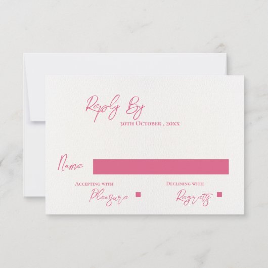 Cartons Réponse Élégant Monogramme Plutôt complexe Mariage floral (Dos)
