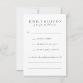 Cartons Réponse Élégant noir Script restrictions alimentaires Mari (Devant)