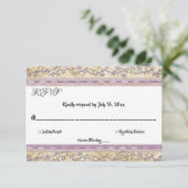 Cartons Réponse Élégant Ornate Classy Script Luxe Formel Mariage (Debout devant)