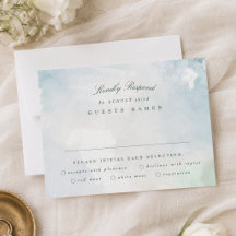 Élégant Paysage Aquarelle Mariage