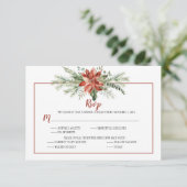 Cartons Réponse Elégant Poinsettia rouge À feuillage persistant No (Debout devant)