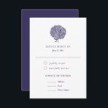 Cartons Réponse Élégant repas Peacock Vintage Choix de mariage RSV<br><div class="desc">Cette carte de mariage RSVP fait partie de ma suite mariage "Peacock",  avec une illustration vintage d'un beau paon. Ce design comprend le choix de plats pour les clients. Customisez ce produit avec des informations sur votre mariage et faites-le vous-même !</div>